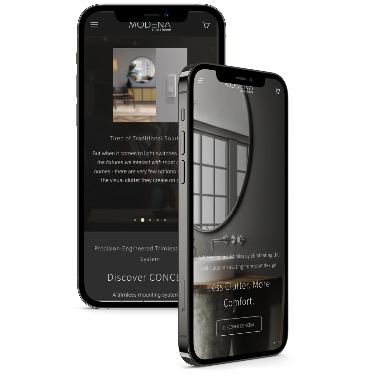 Modena Smart App Modena Smart Home : Shopify Fashion Store Design Case Study